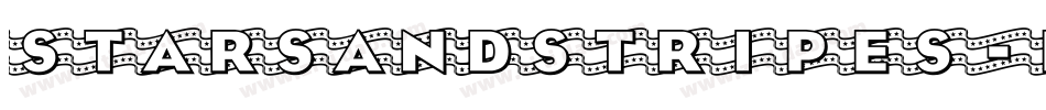 StarsAndStripes-Plain Regular字体转换